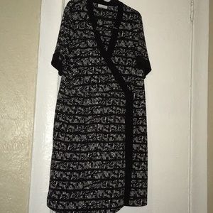 Calvin Klein Faux Wrap-Front Dress sz 2x